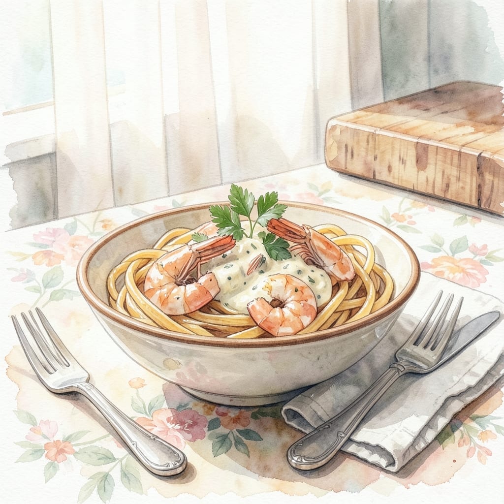 Shrimp Alfredo Recipe Natasha's Kitchen: Rich Fettuccine With Plump Shrimp