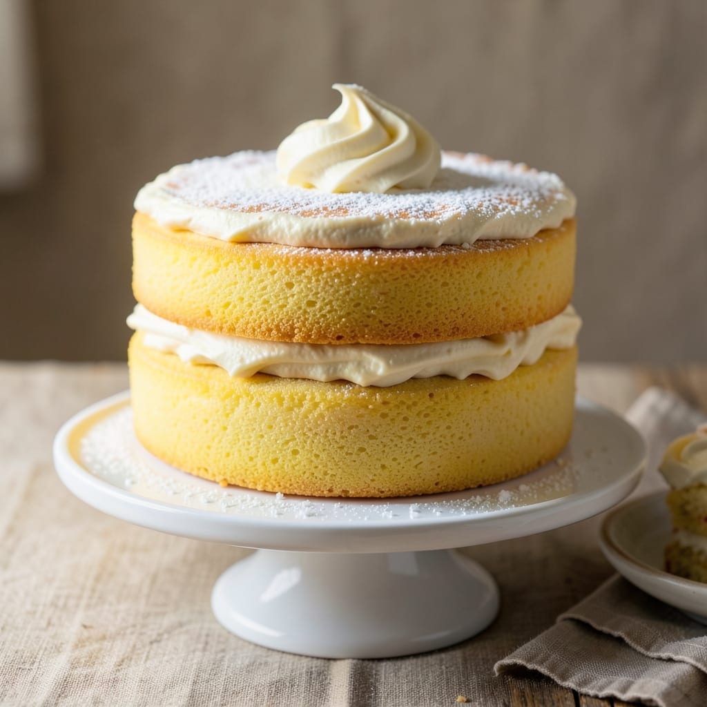 2 Layer Yellow Cake Recipe: Fluffy Vanilla Layers with Buttercream Rivers