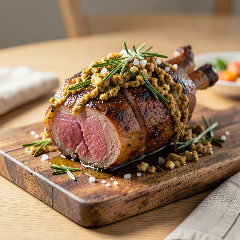 2.5 Lb Boneless Leg of Lamb Recipe: Herb-Crusted Roast with Pink Center Magic