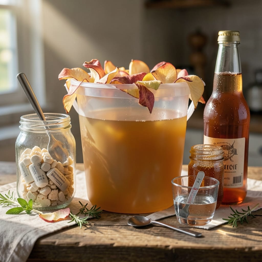 1 Gallon Apple Mead Recipe: Fermented Cider Elixir With Honeyed Depth