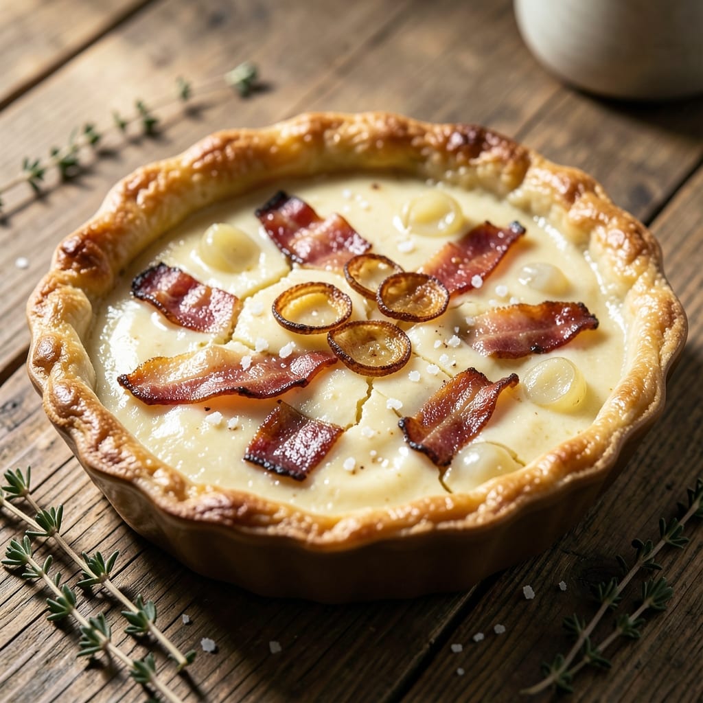 3 Egg Quiche Lorraine Recipe: Flaky Crust, Creamy Bacon Bite