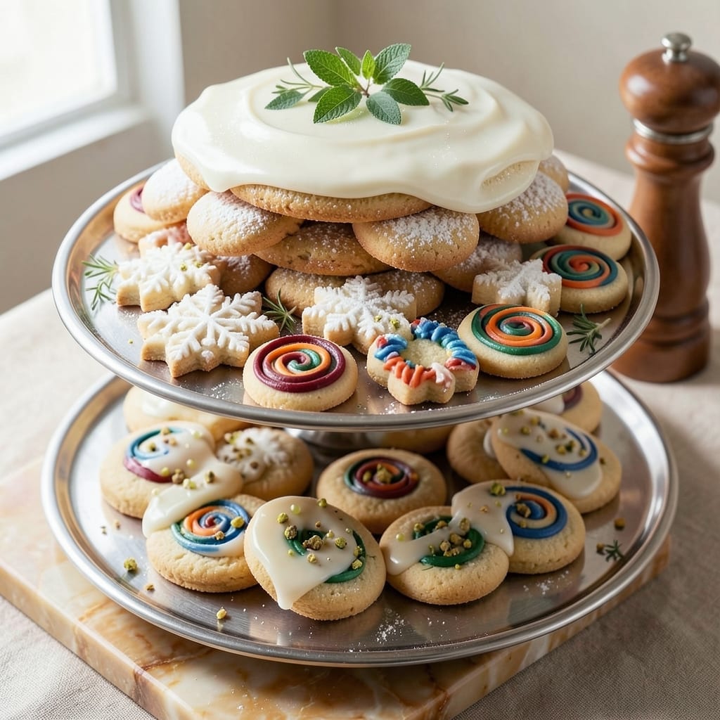 12 Dozen Sugar Cookie Recipe: Festive Fondant Crowns and Vanilla Buttercream Rivers 12 Dozen Sugar Cookie Recipe: Festive Fondant Crowns and Vanilla Buttercream Rivers