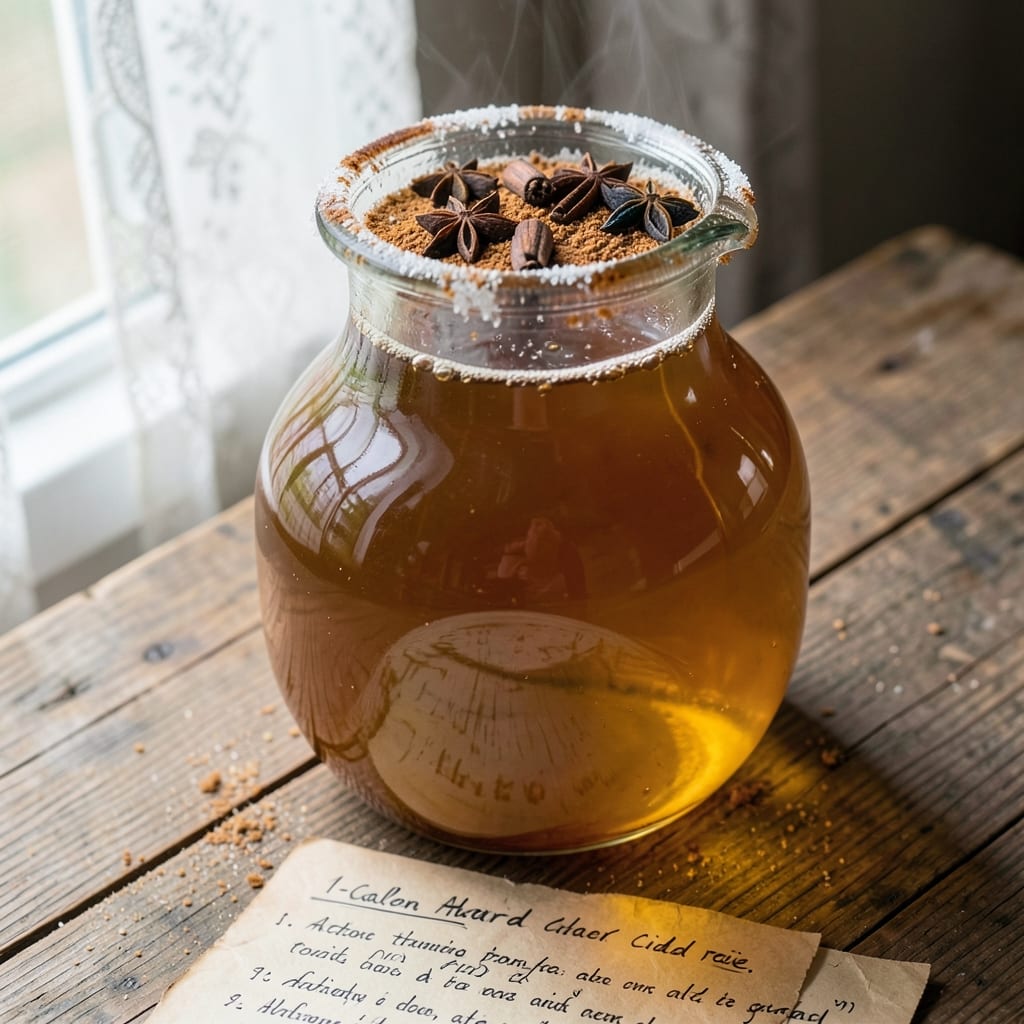 1 Gallon Hard Apple Cider Recipe: Spiced Fermentation Magic in 4 Weeks