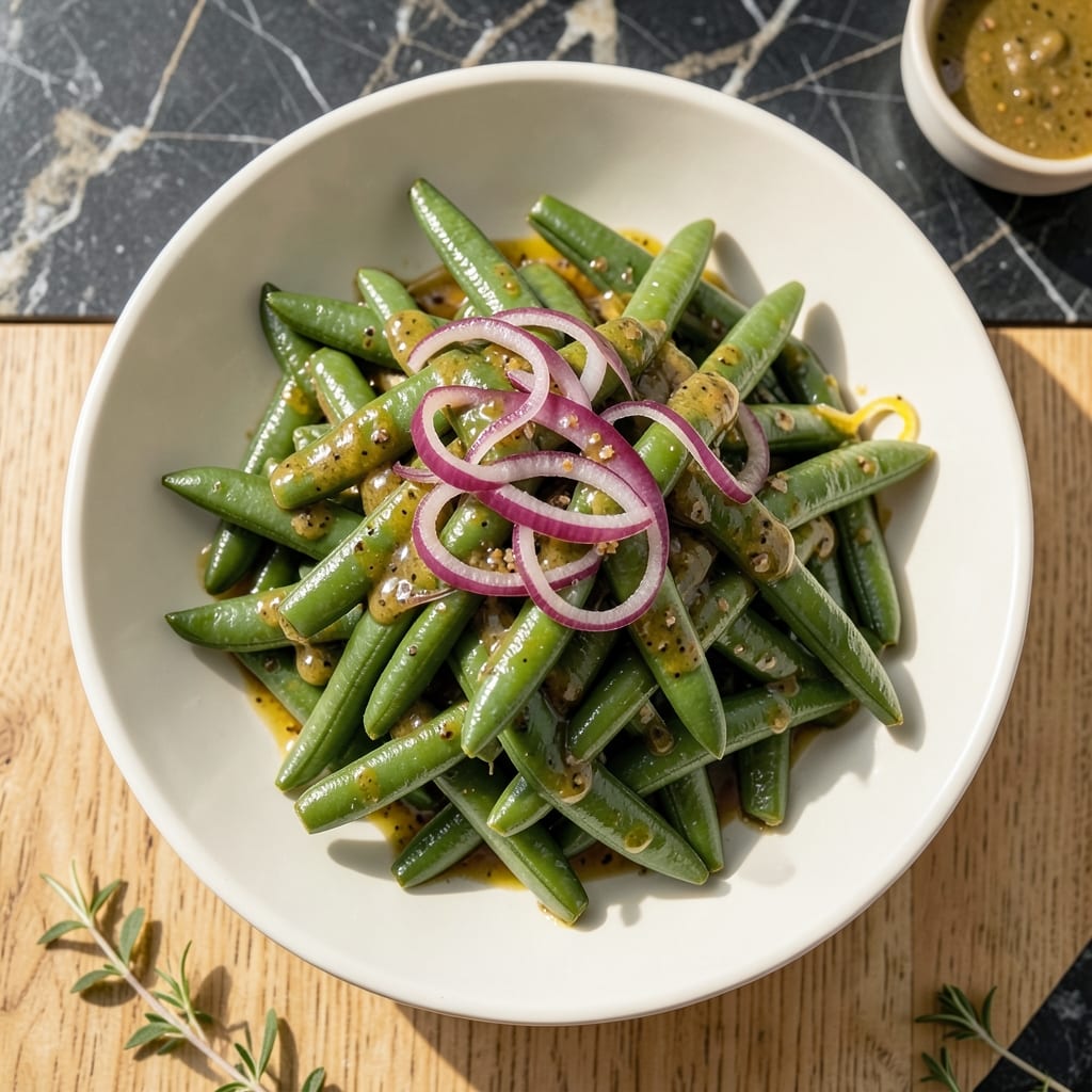 Canned Green Bean Salad Recipe: Retro Picnic Crunch With Red Onion