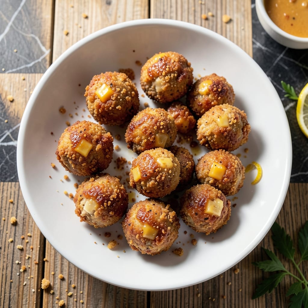 Fried Chicken Balls Recipe: Crispy Bites With Melted Cheese Centers