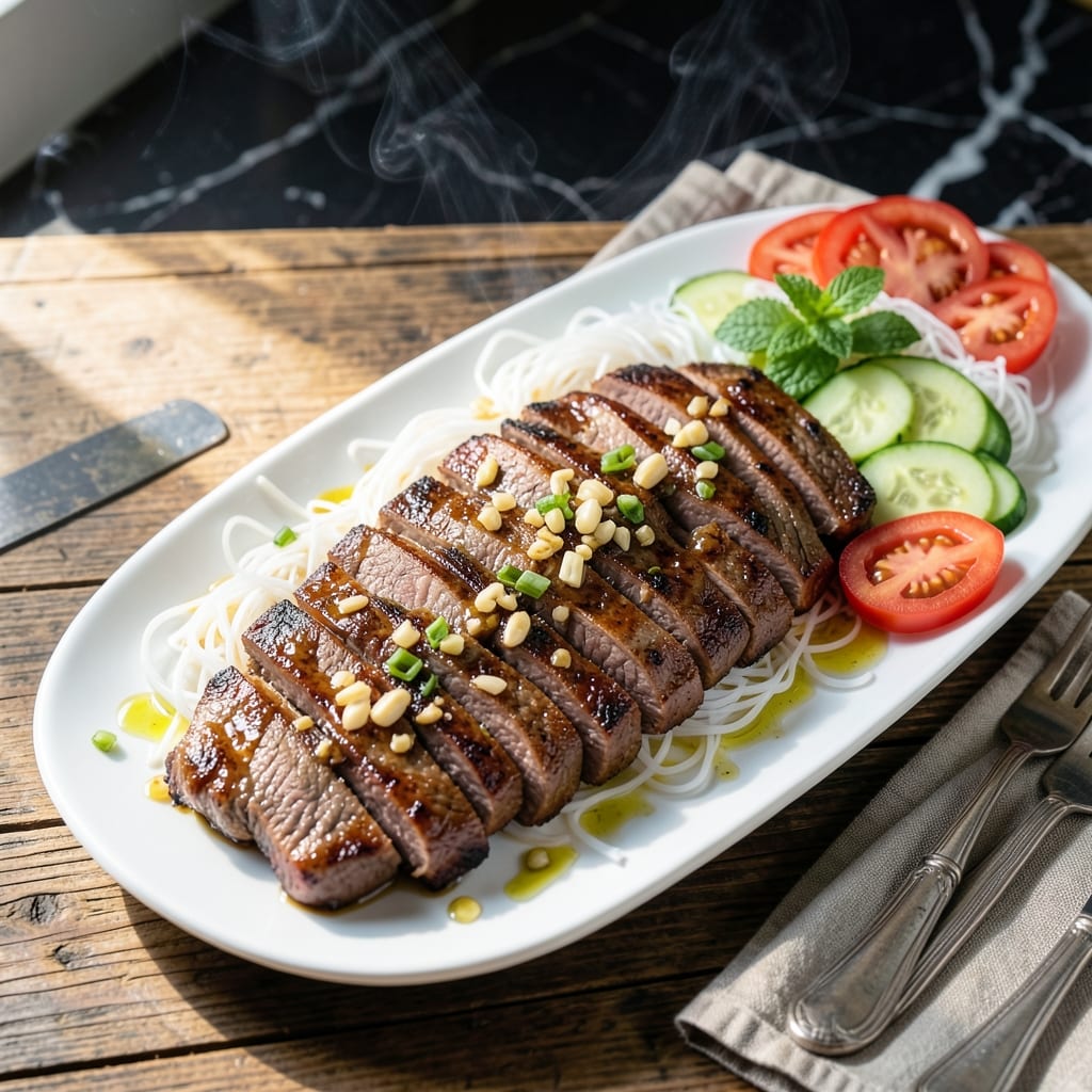 Vietnamese Grilled Beef Recipe: Lemongrass-Marinated Charred Delight