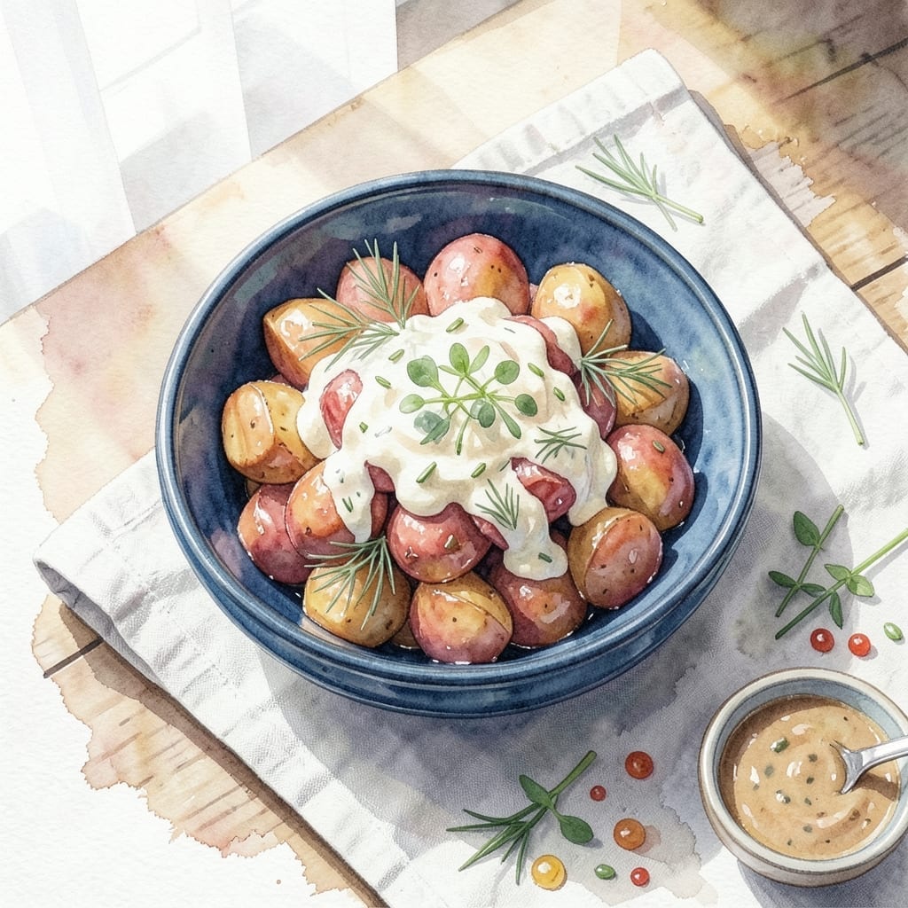 Recipe for Red Potato Salad With Ranch Dressing: Creamy Herbs and Tangy Bite