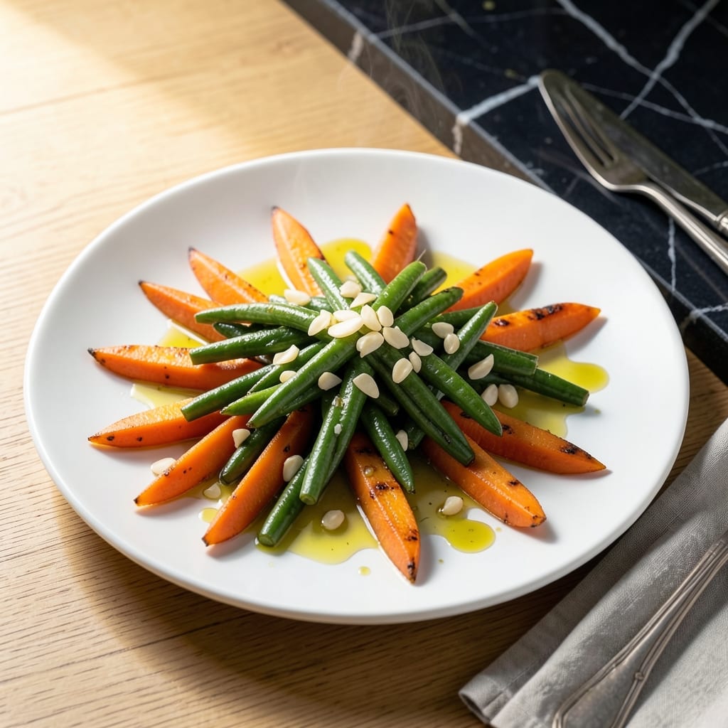Carrots and Green Beans Recipe: Garlic-Butter Glazed Medley