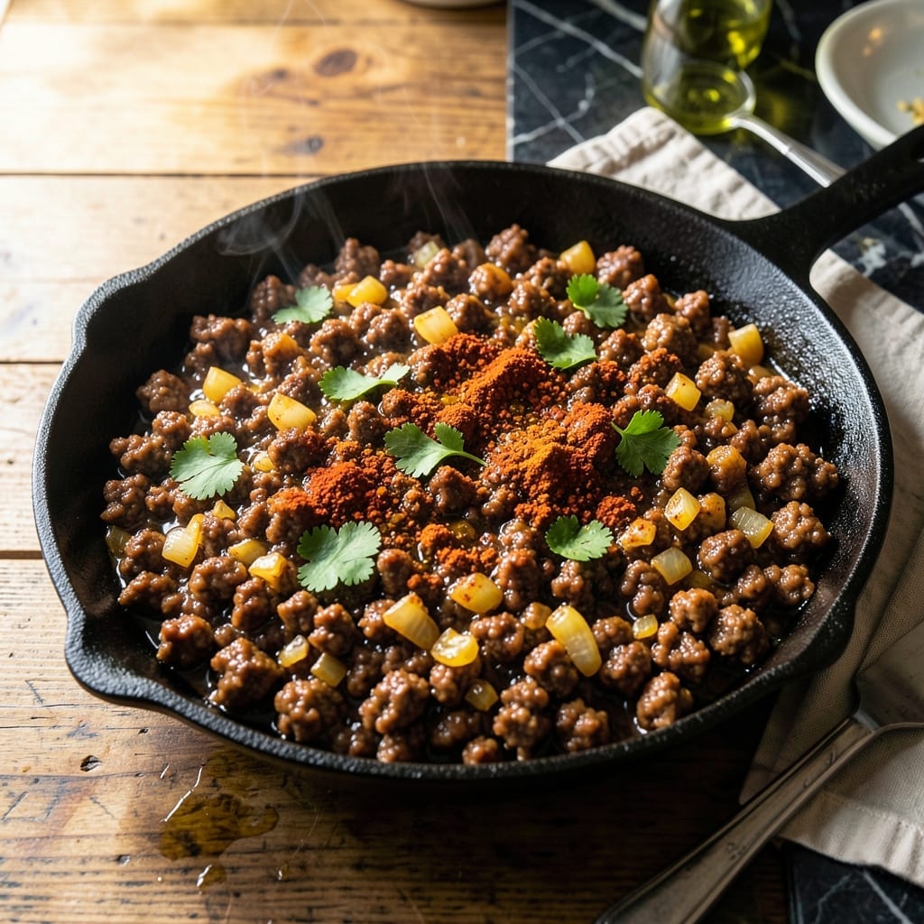 Taco Meat Recipe Ground Beef: Boldly Seasoned for Taco Night