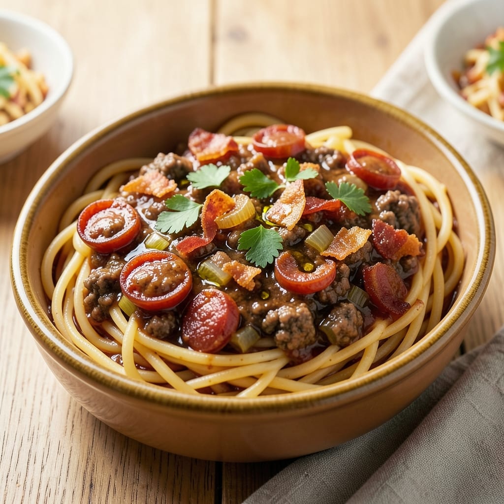 3-Meat Spaghetti Sauce Recipe: Hearty Italian Flavor in One Pot 3-Meat Spaghetti Sauce Recipe: Hearty Italian Flavor in One Pot