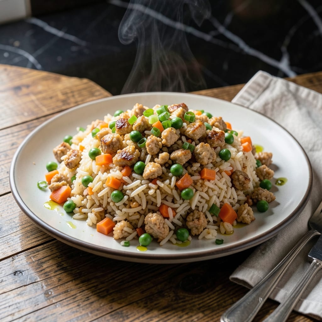 Ground Chicken Fried Rice Recipe: Quick Asian-Inspired Wok Magic