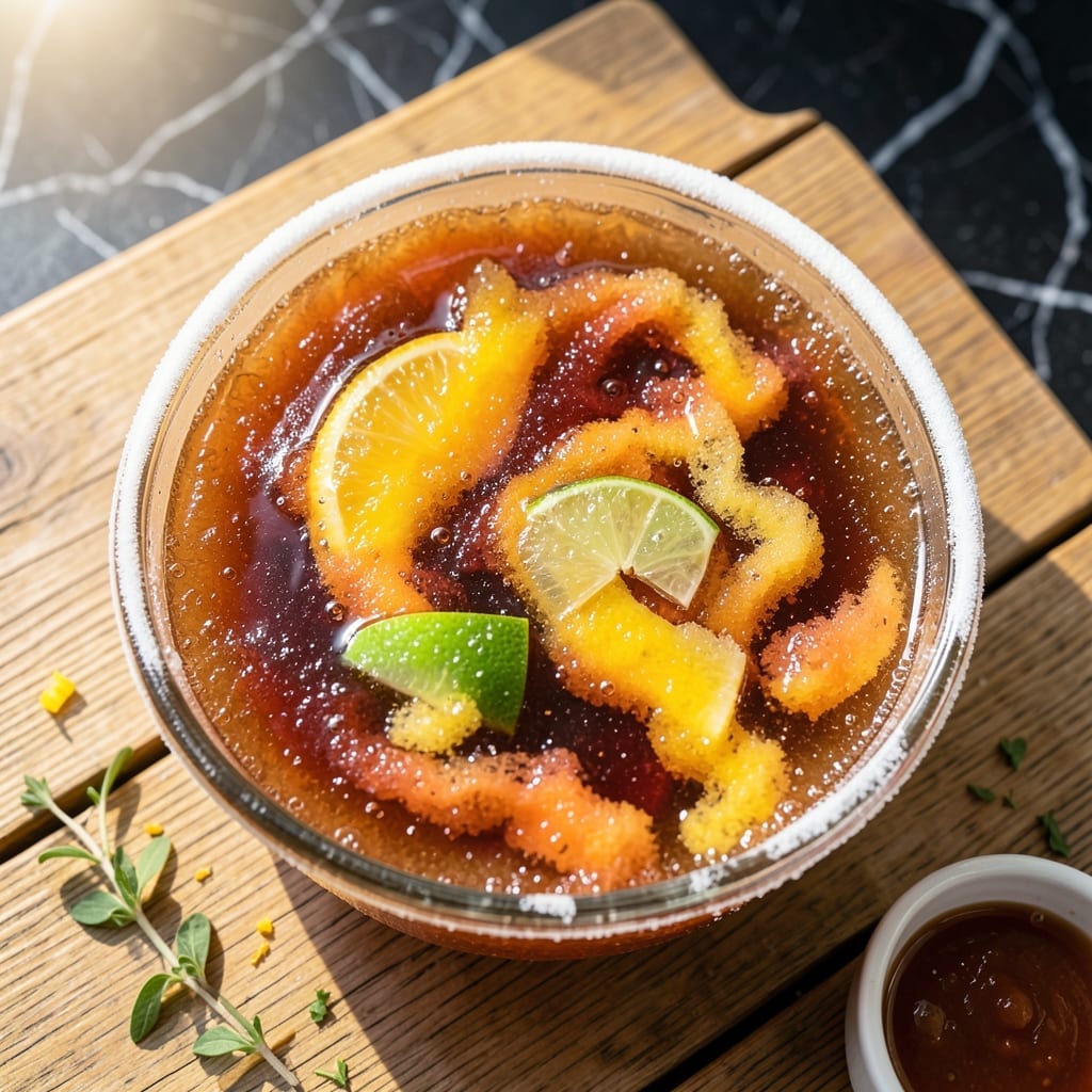 Recipe for Brandy Slush Drink: Boozy Frozen Blend for Summer Sipping