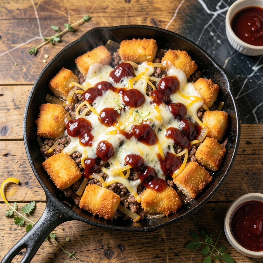 BBQ Tater Tot Casserole Recipe: Smoky Layers of Comfort