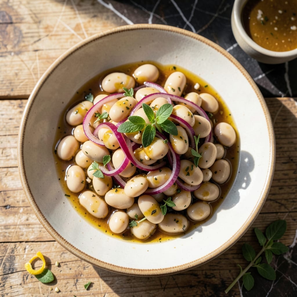 Gigante Beans in Vinaigrette Recipe: Mediterranean Brightness in a Bowl