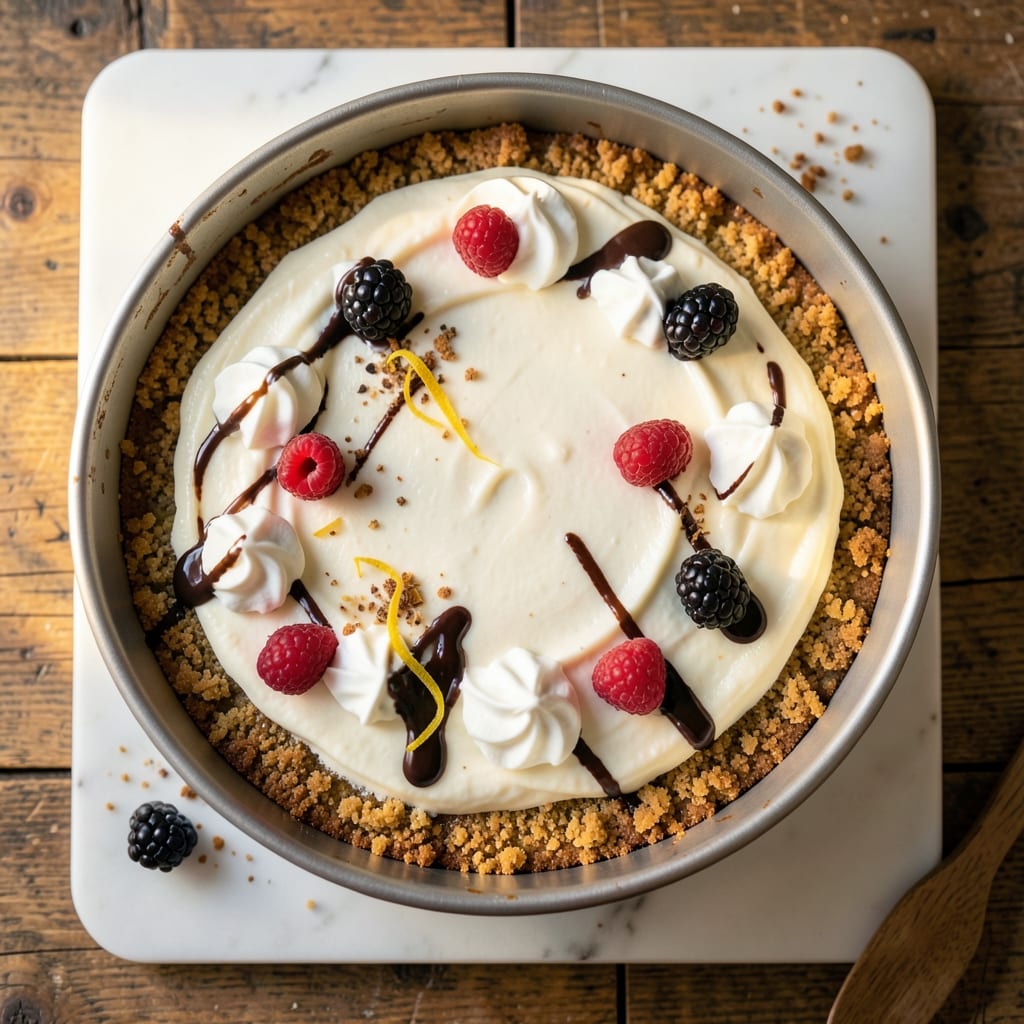 10-Inch No-Bake Cheesecake Recipe: Crisp Fondant Crown Without the Wobble