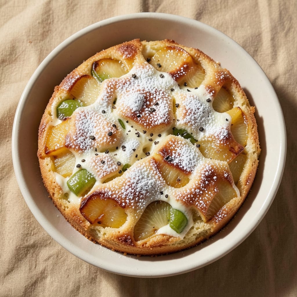 3-Ingredient Apple Yogurt Cake Recipe: Spiced Topping Crunch Over Moist Layers