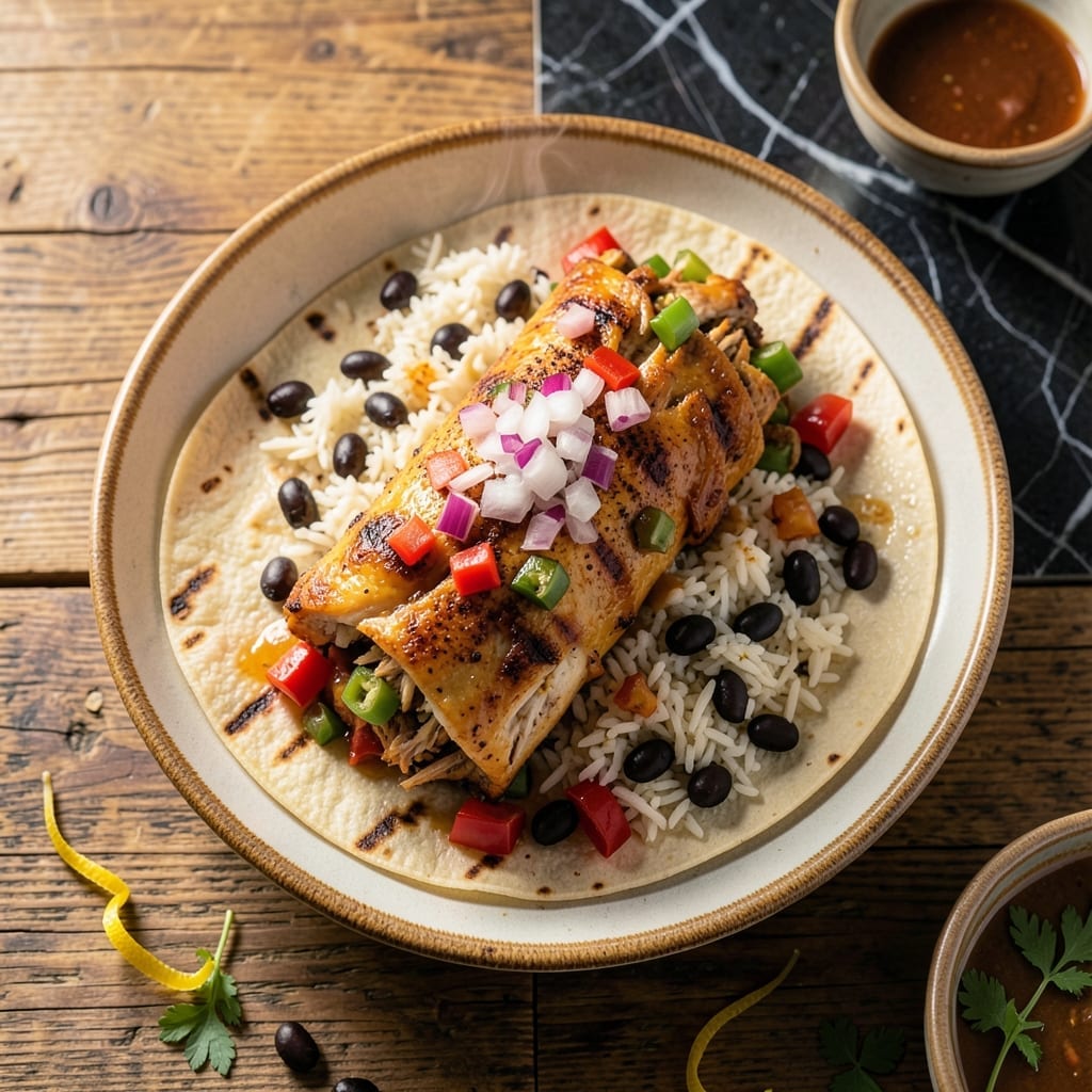 Rotisserie Chicken Burrito Recipe: Smoky Shredded Goodness in a Tortilla Rotisserie Chicken Burrito Recipe: Smoky Shredded Goodness in a Tortilla
