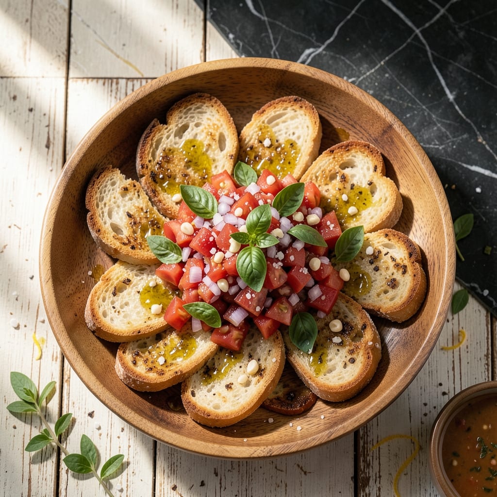Julia Child's Bruschetta Recipe: Classic Toasted Baguette With Fresh Tomato Basil