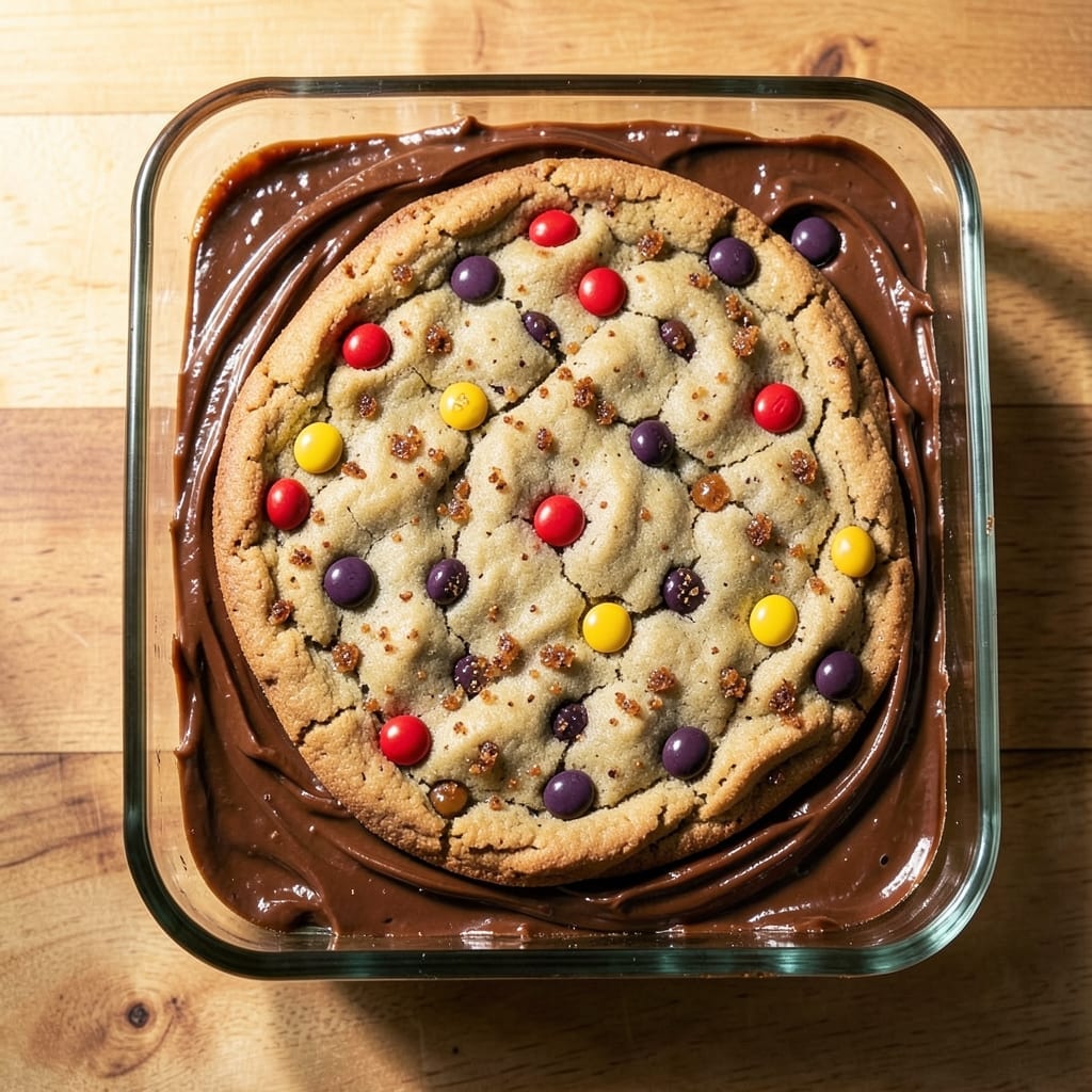 5-Minute M&M Cookie Bars Microwave Recipe: No-Bake Fudgy Layers in One Bowl