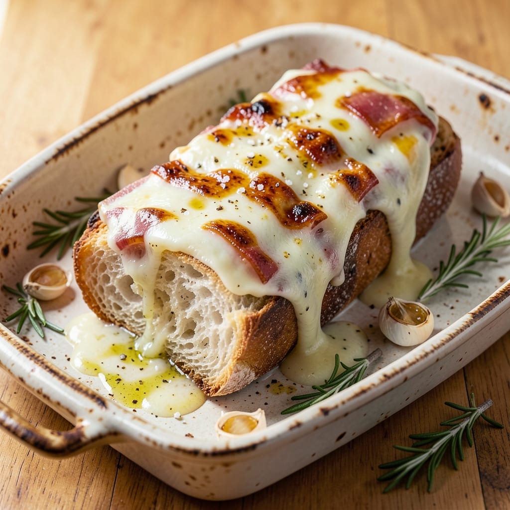 5 Cheese Garlic Bread Recipe: Gooey Stretchy Pulls With Crispy Crust