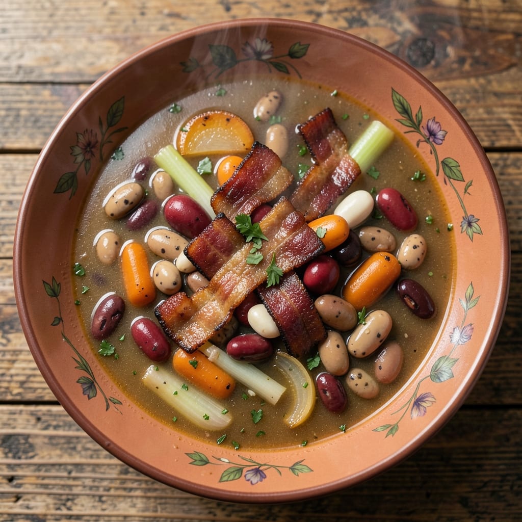 15 Bean Soup Recipe with Bacon: Smoky-Sweet One-Pot Heartiness