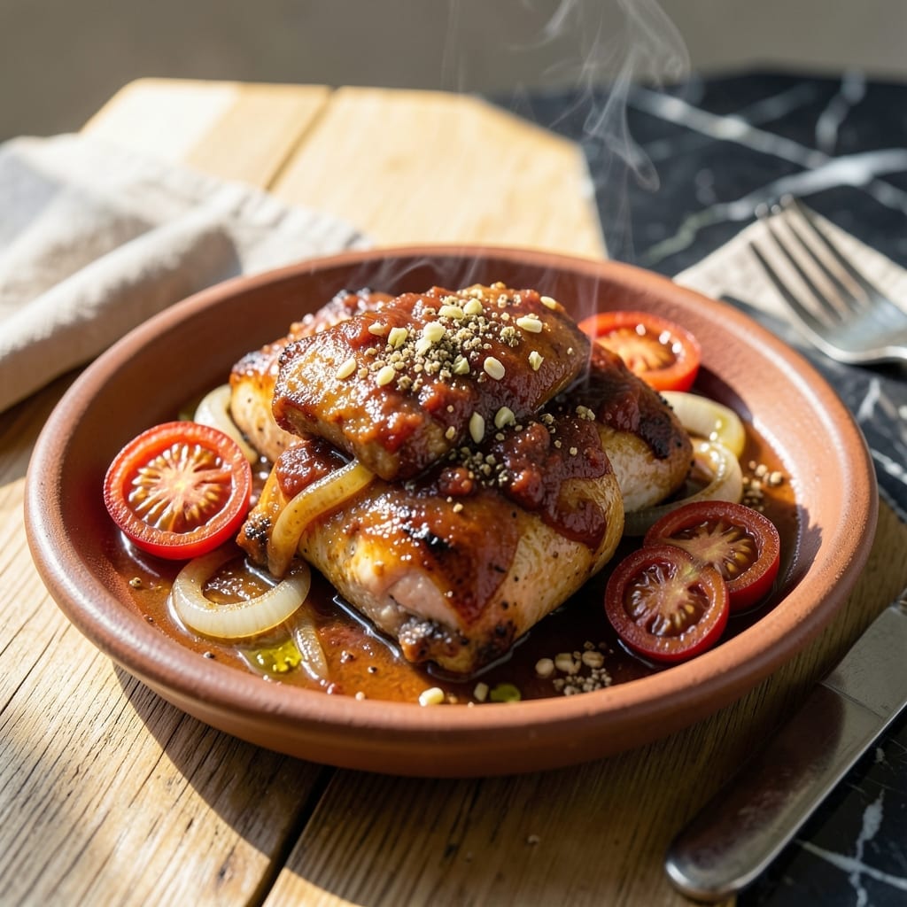 Pollo Regio Recipe: Smoky Chipotle Adobo Chicken with Tomato Depth