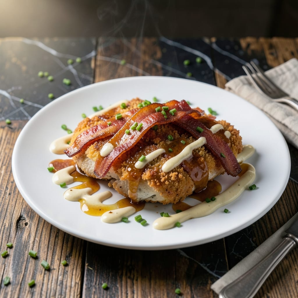 Mustang Chicken Recipe: Honey Mustard Glazed With Bacon Crunch