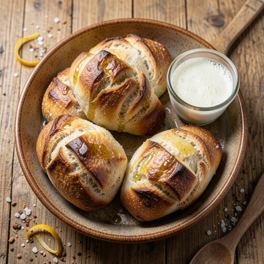 2-Ingredient Bread Rolls Recipe: No-Knead Softness in 15 Minutes