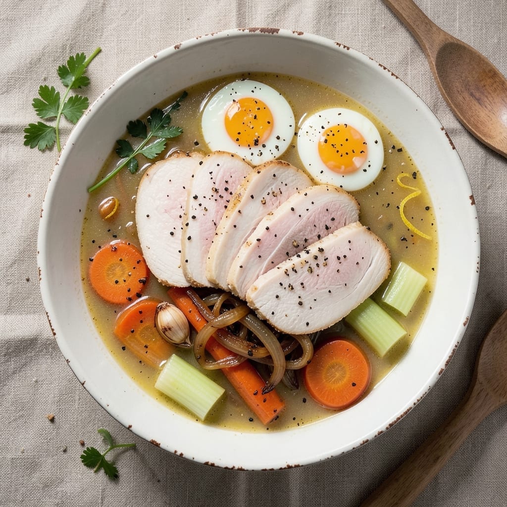 2nd Ave Deli Chicken Soup Recipe: Matzo Ball Magic with Warm Egg Noodles