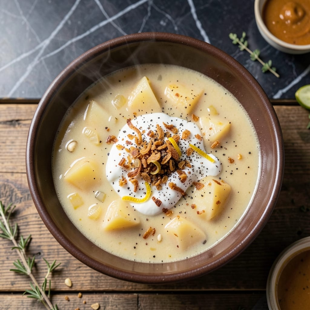 Crock-Pot Potato Soup Recipe: Velvety Smooth With Crispy Toppings