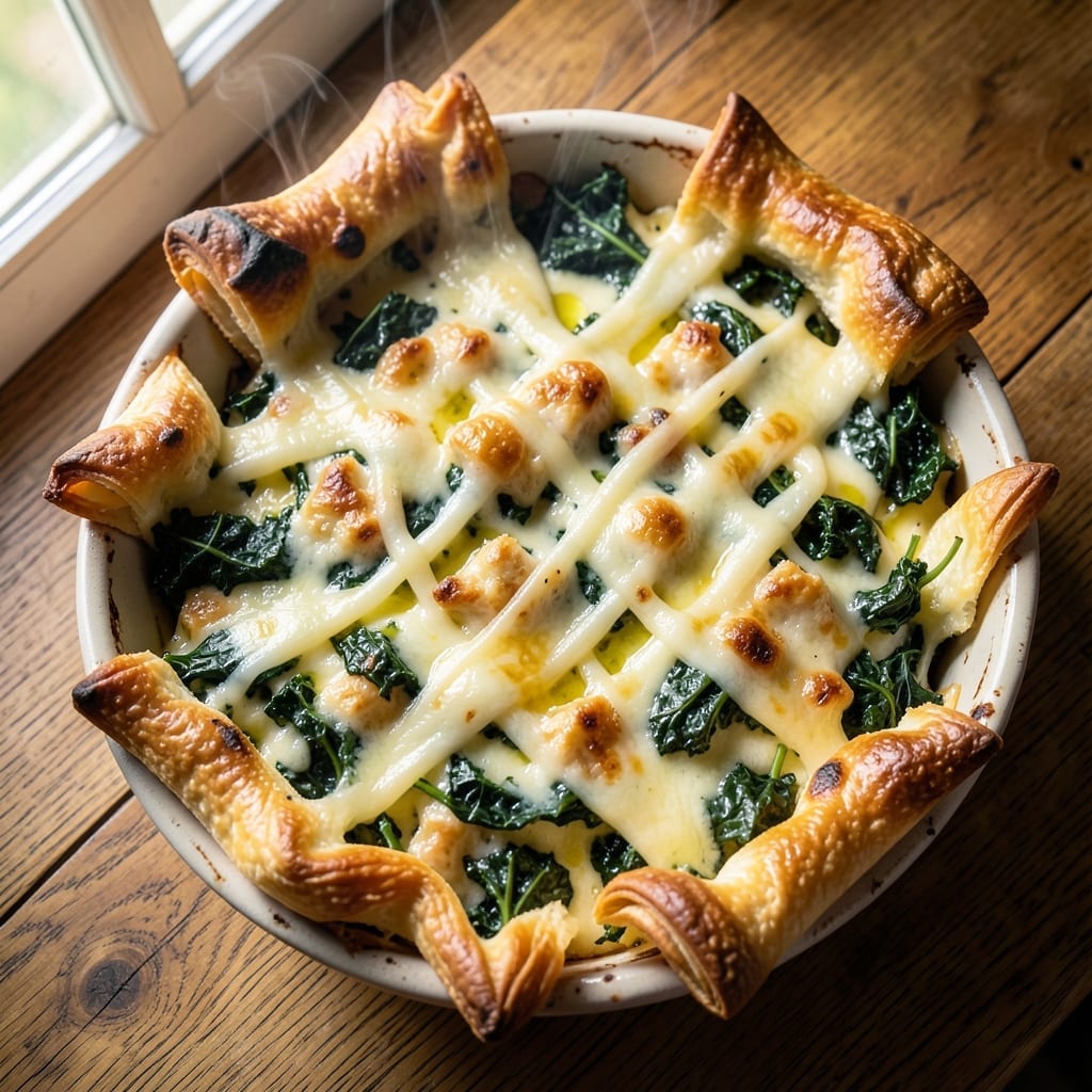 3 Cheese and Kale Bake Recipe: Gooey Melts and Earthy Greens in One Dish