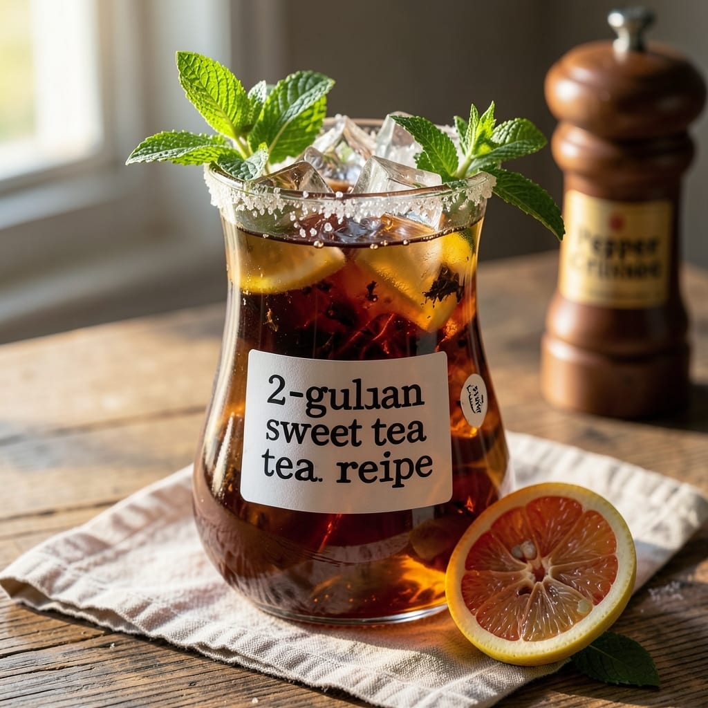 2-Gallon Sweet Tea Recipe: Bold Southern Fizz in Every Glass