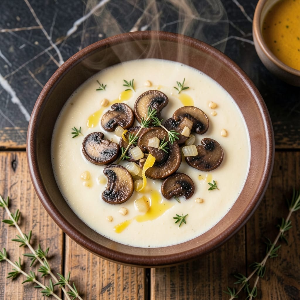 Cheesecake Factory Mushroom Soup Recipe: Velvety Richness With Fresh Thyme