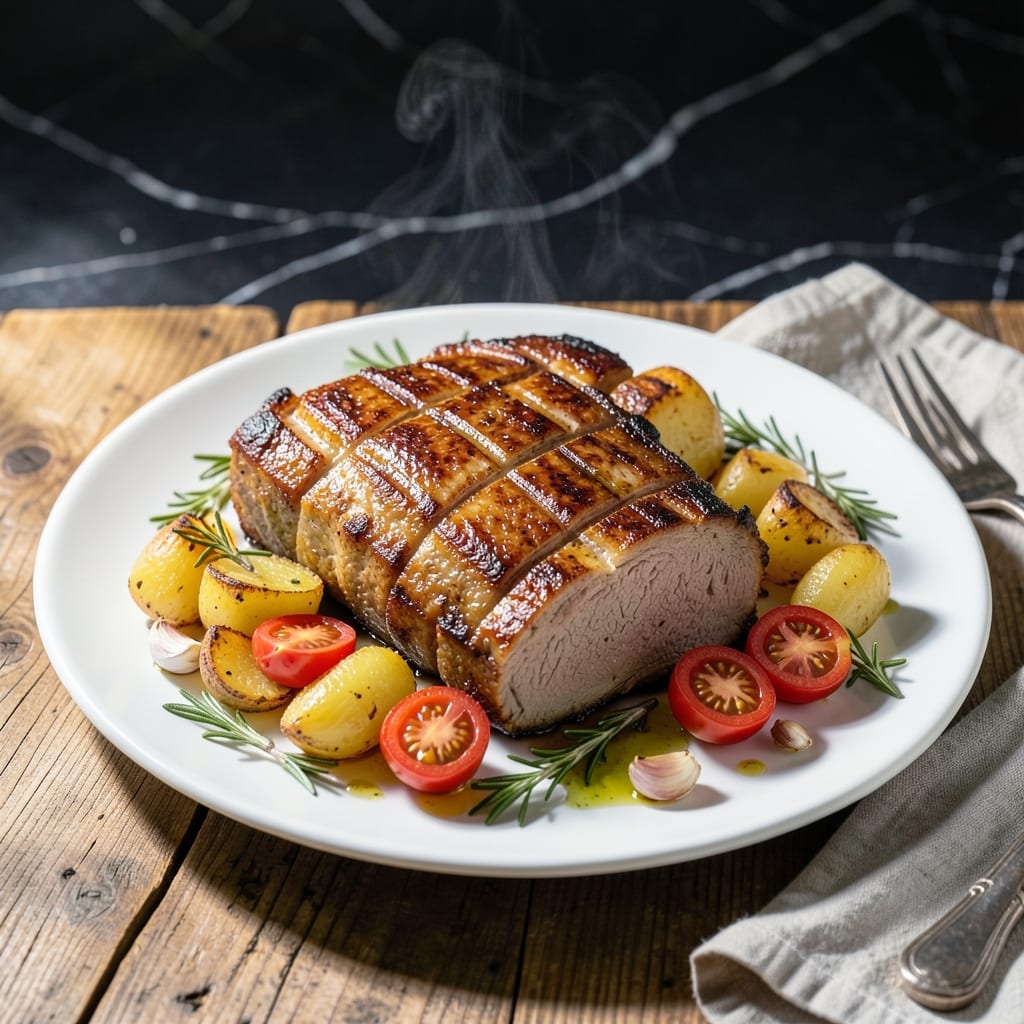 Iberico Pork Loin Recipe: Spanish-Style Roast With Garlic and Rosemary