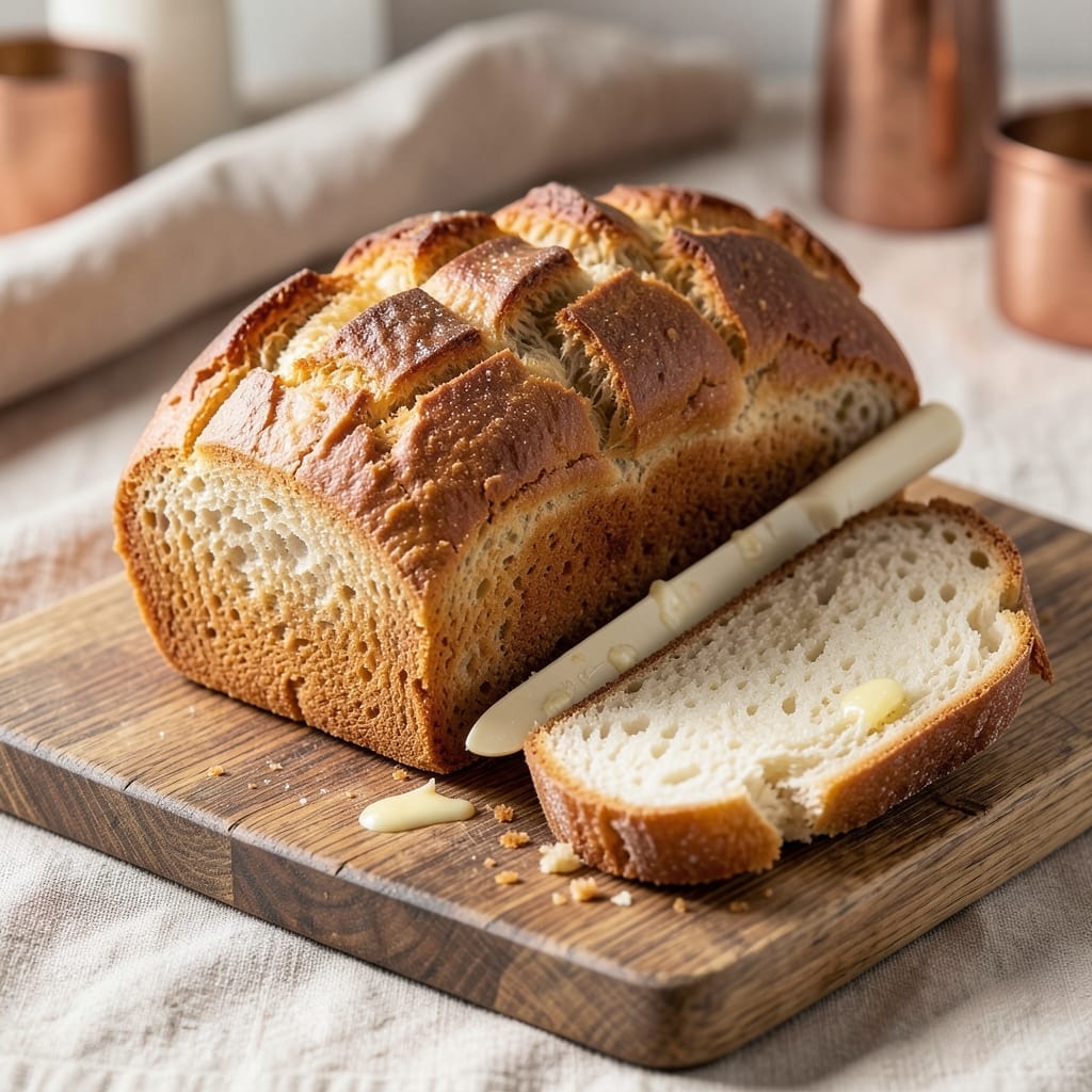 1lb White Bread Loaf Recipe: Artisan Crust With Soft, Airy Crumb