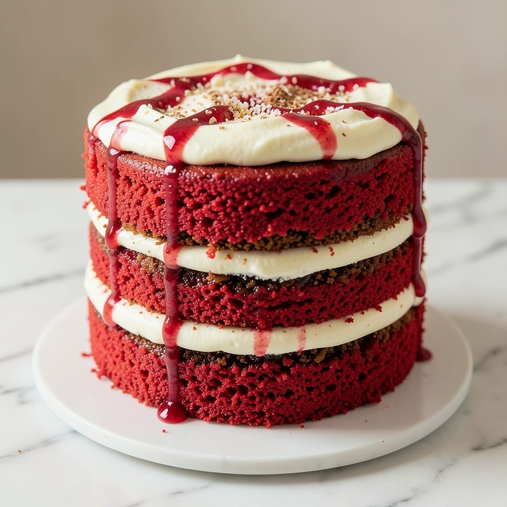 4 Layer Red Velvet Cake Recipe: Velvety Moisture Meets Cream Cheese Frosting Rivers