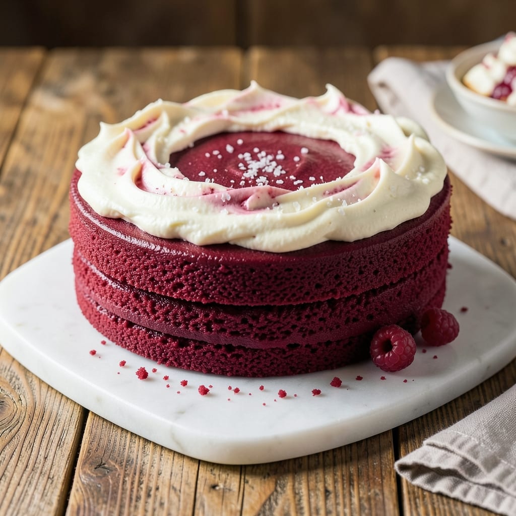 1 Layer Red Velvet Cake Recipe: Deep Red Moistness With Cream Cheese Frosting Rivers