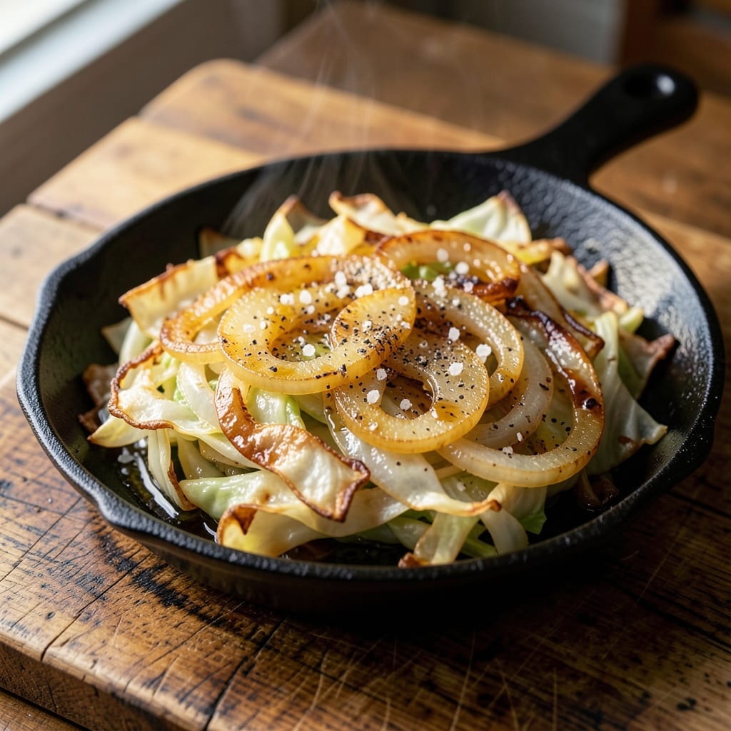 2-ingredient Fried Cabbage and Onion Recipe: Crispy, Caramelized Comfort in 20 Minutes