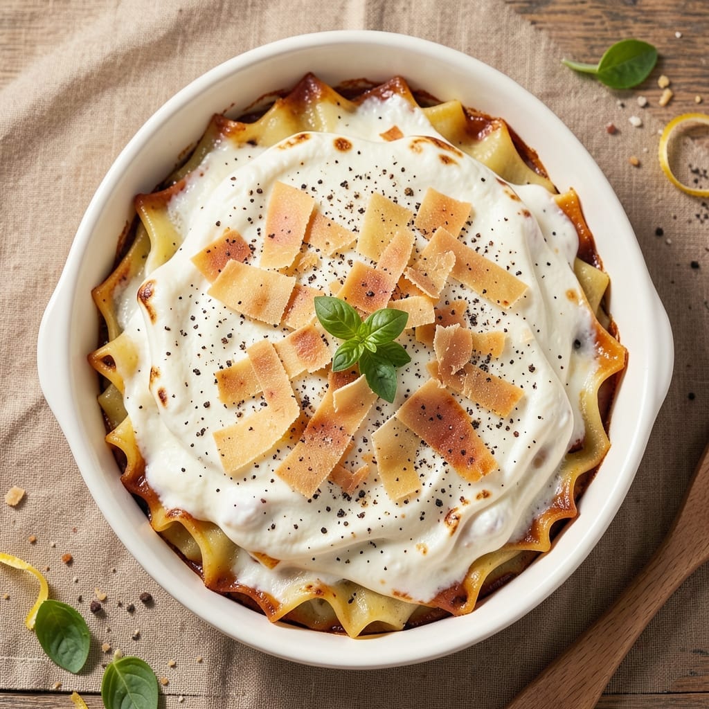 3 Cheese Lasagne Recipe: Layers of Melted Mozzarella, Parmesan, and Ricotta Magic
