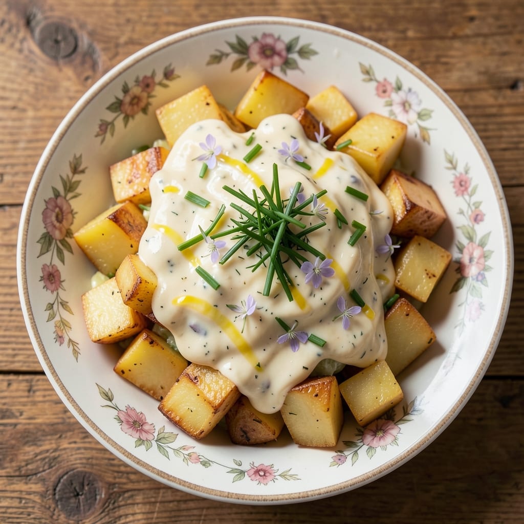 3 Potato Salad Recipe: Crispy Edges and Herby Mayonnaise Magic