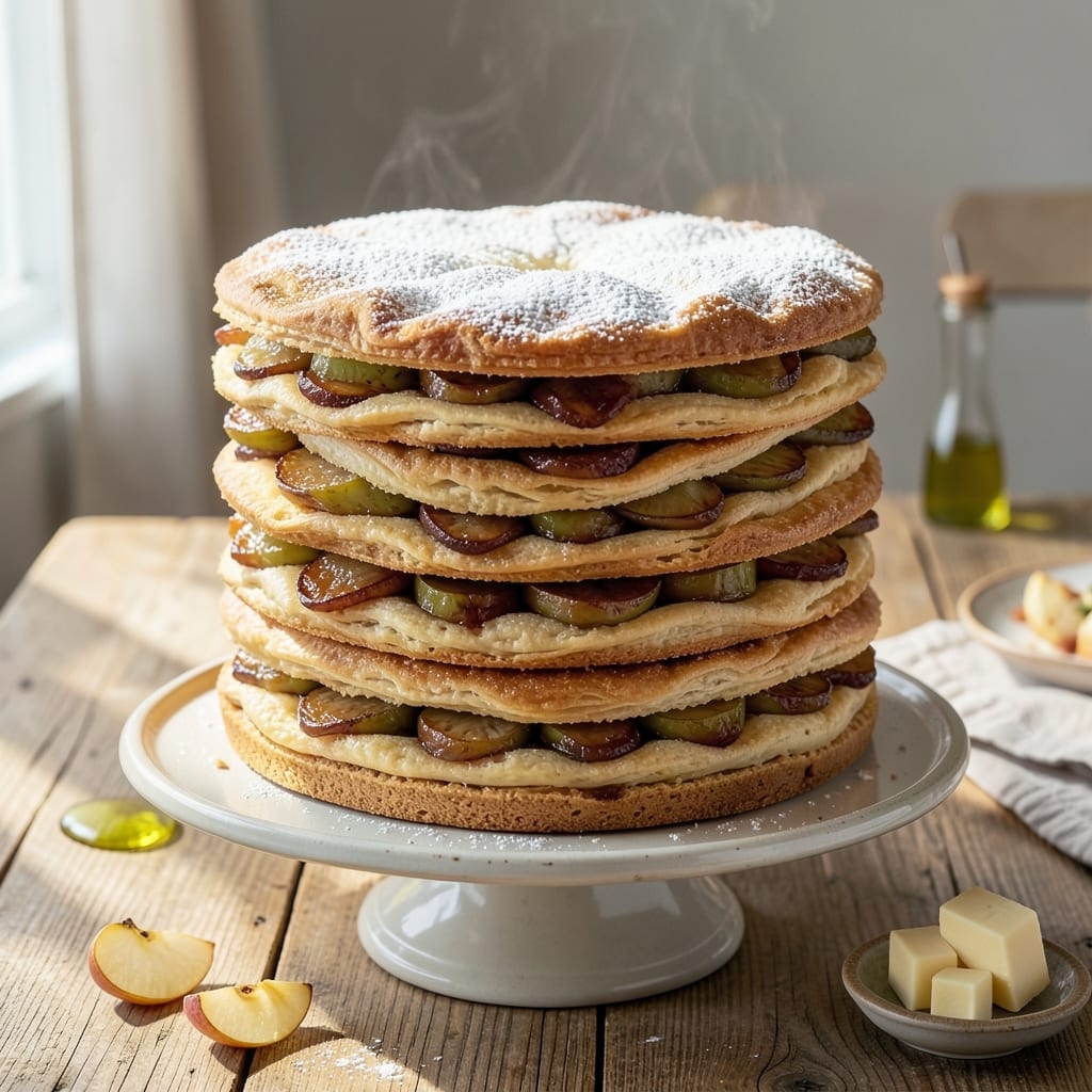 Multi Layer Apple Pie Recipe: Flaky Crust With Spiced Filling Multi Layer Apple Pie Recipe: Flaky Crust With Spiced Filling