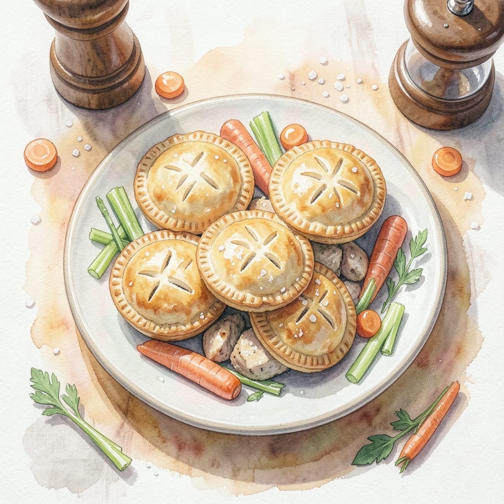 Mini Chicken Pot Pie Recipe With Biscuits: Flaky Topped Comfort in Portions