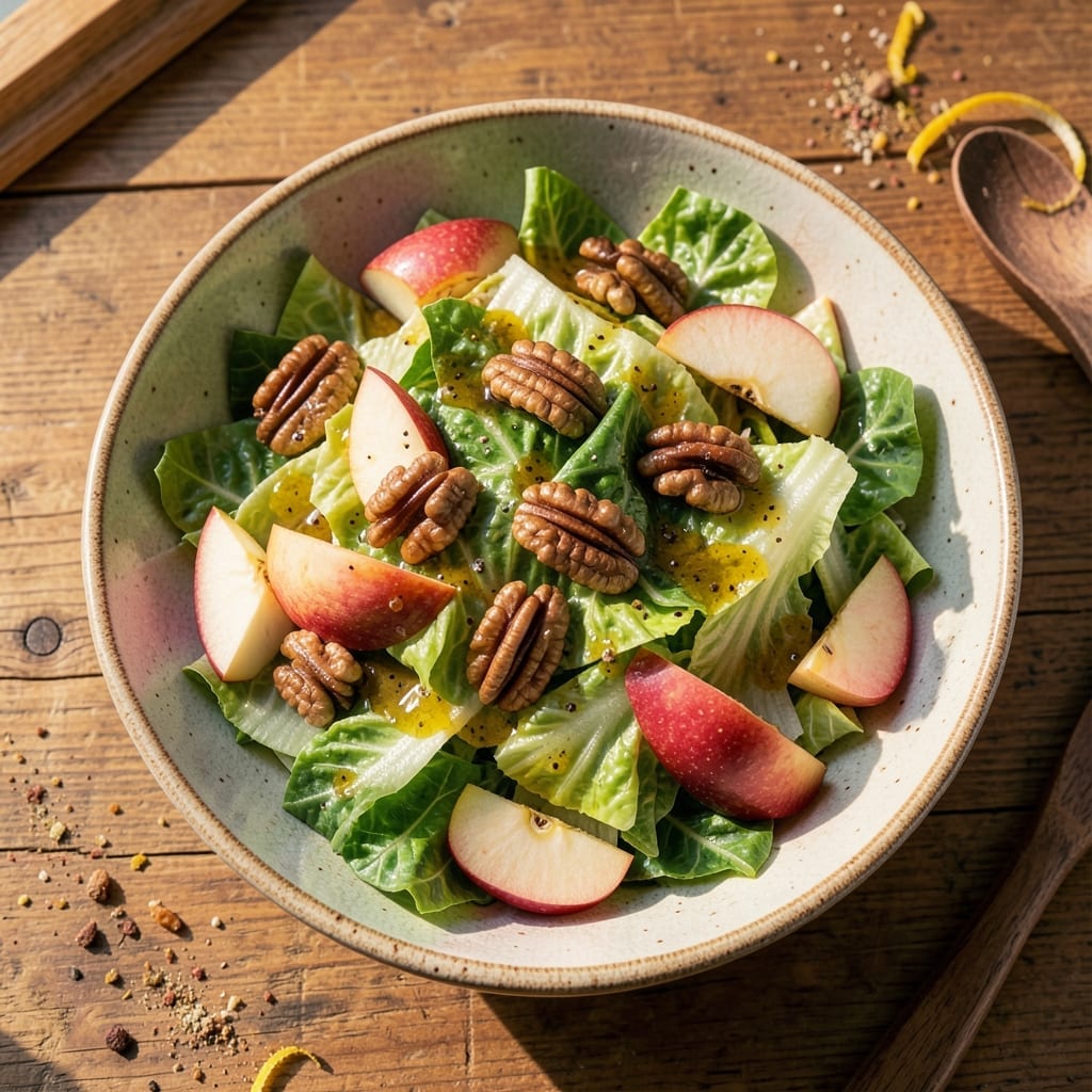1906 Salad Recipe: Crunchy Greens With Tangy Vinaigrette Twist