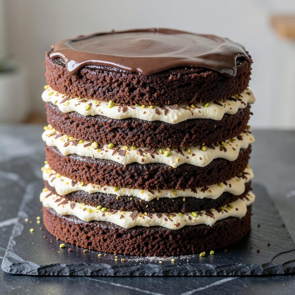 13 Layer Chocolate Cake Recipe: Fondant-Bridged Tower of Decadence 13 Layer Chocolate Cake Recipe: Fondant-Bridged Tower of Decadence