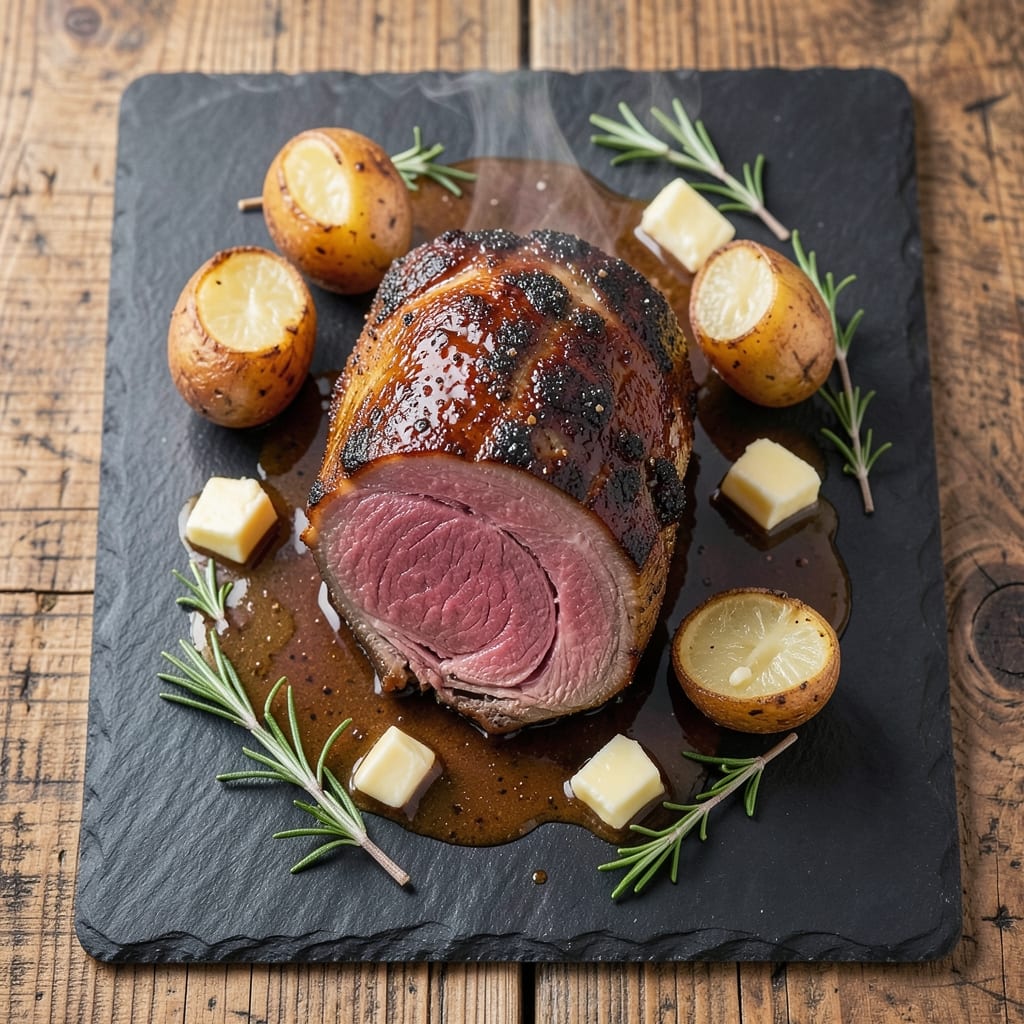 4-Lb Beef Tenderloin Roast Recipe: Fondant-Bridged Stability for Juicy, Even Cooking