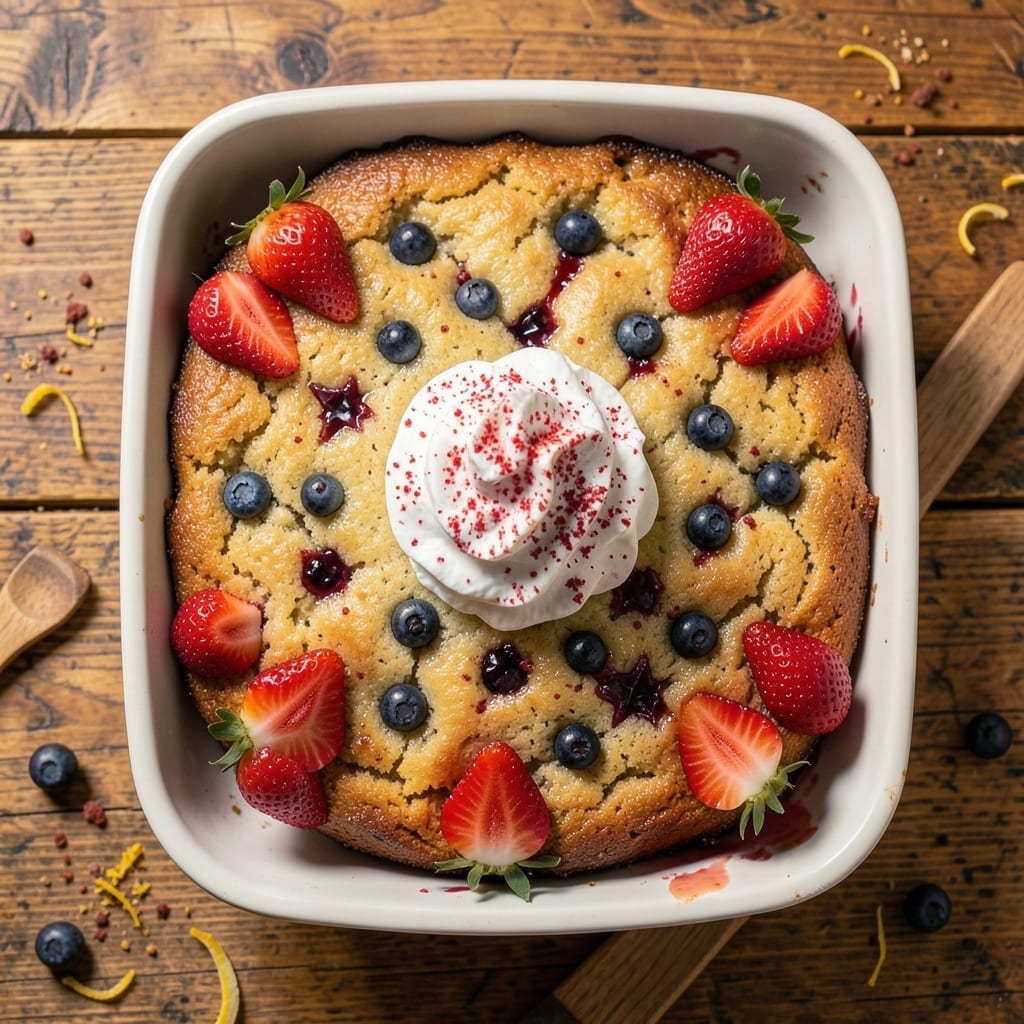 4th of July Dump Cake Recipe: Patriotic Layers With Vanilla Buttercream Rivers