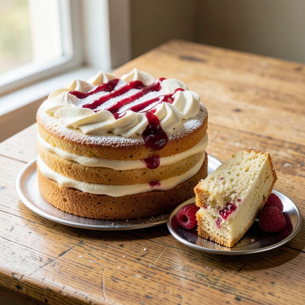 10 Inch Victoria Sponge Cake Recipe: Light-as-Air Layers With Jam Rivers