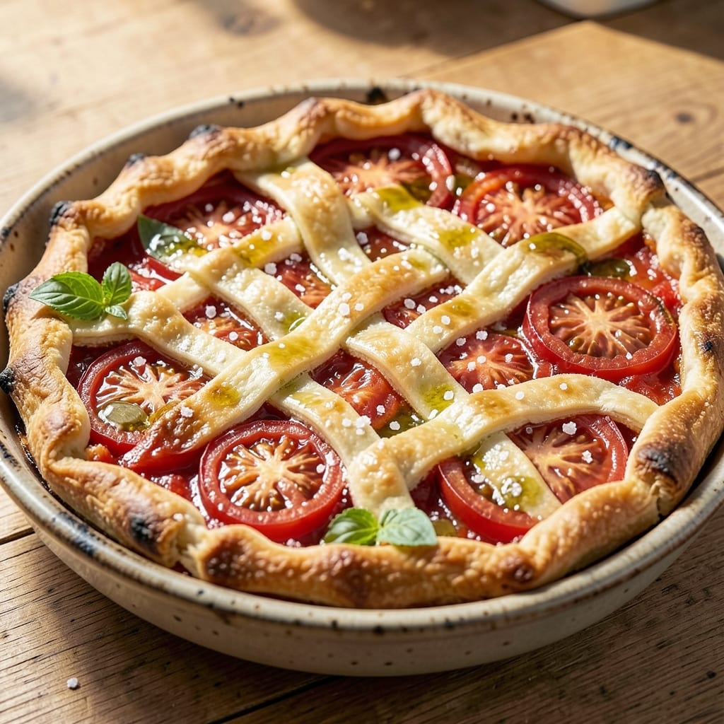4th of May Tomato Pie Recipe: Rustic Crust With Tangy-Sweet Filling