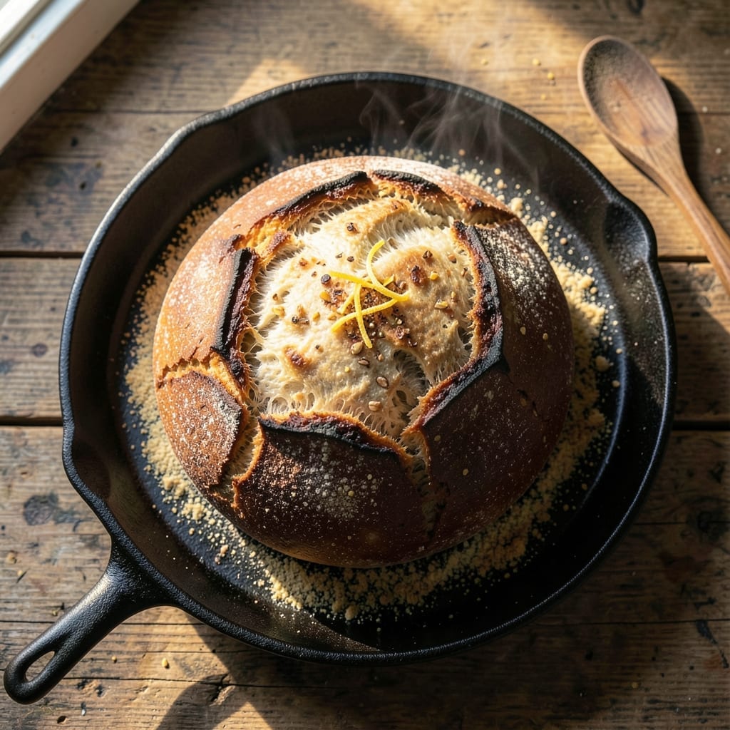 19th Century Bread Recipe: Rustic Crust and Tangy Sourdough Depth