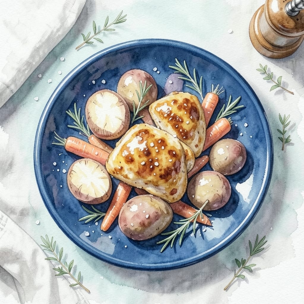 Blue Homestyle Recipe Chicken Dinner: Rustic Comfort With Herb-Infused Flavor